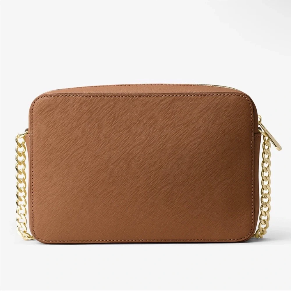 NWT Michael Kors Jet Set Large Saffiano Leather Crossbody Bag - Picture 4 of 5